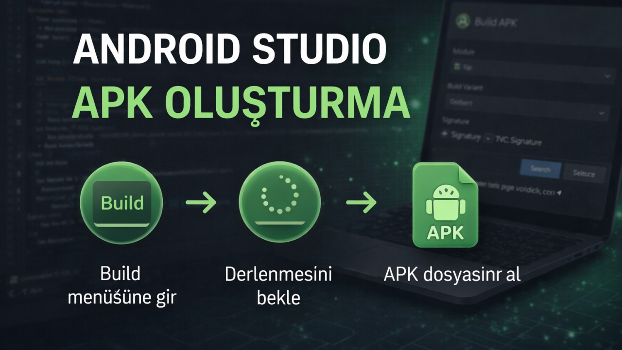 Android Studio - APK Oluşturma (Build APK Adım Adım) Resmi
