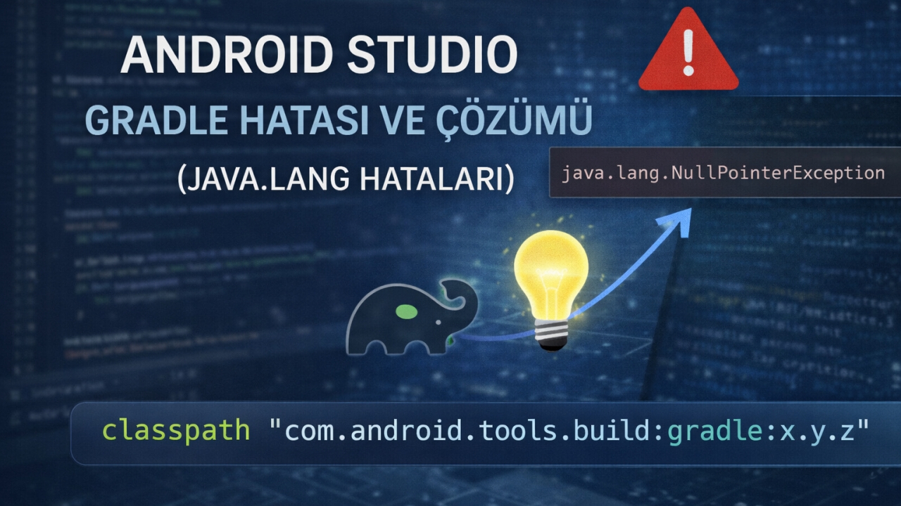 ANDROID STUDIO GRADLE HATASI VE ÇÖZÜMÜ (JAVA.LANG HATALARI) Resmi