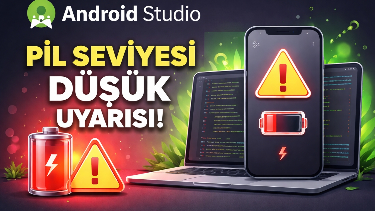 Android Studio - Pil Seviyesi Gösterme ve Uyarı  Resmi
